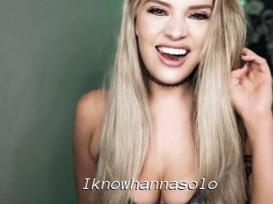 Iknowhannasolo